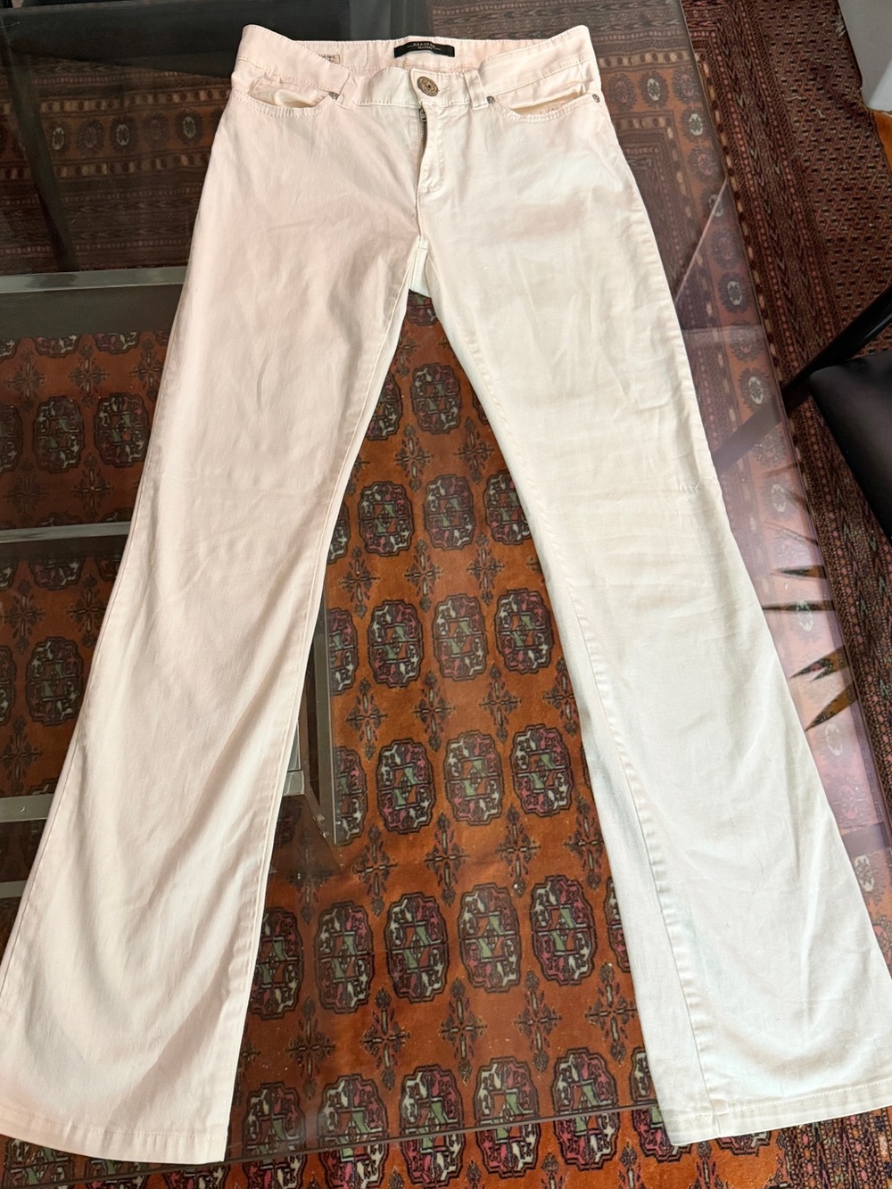 Max Mara Weekend White Fitwo Flare Jean